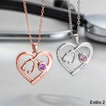 Personalizado Collar de Estetoscopio con Nombre y Piedra de Nacimiento Regalo para Enfermeros