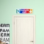 Panneau de sortie dramatique en bois coloré personnalisé Décoration murale de hall d'entrée amusante Cadeau d'anniversaire pour les amateurs de théâtr