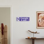 Panneau de sortie dramatique en bois coloré personnalisé Décoration murale de hall d'entrée amusante Cadeau d'anniversaire pour les amateurs de théâtr