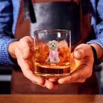 La vida sería aburrida sin mí 10oz Old Fashioned Whisky Rocks Glass personalizado con foto y nombre Regalo de cumpleaños para los amantes del perro gato