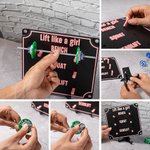 Personalized Removable Mini Barbells Weightlifting Tracking Board with Text Home Gym Gift for Coach Fitness Lover