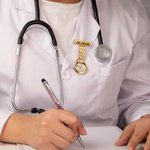 Personalised Medical Clip on Fob Watch & Ballpoint Pen Set with Engraved Name and Gift Box Thank You Birthday Gift for Nurses Doctors Vets