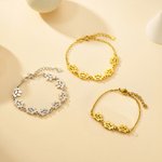 Personligt sött armband med tassavtryck för hund och katt med 1-8 graverat namn Födelsedag minnesgåva för kvinnor husdjursälskare