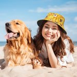Chapeau de pêche unisexe avec photo de visage Cadeau d'anniversaire pour les amoureux des animaux de compagnie
