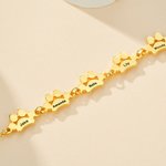 Personligt sött armband med tassavtryck för hund och katt med 1-8 graverat namn Födelsedag minnesgåva för kvinnor husdjursälskare