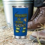 Personalized Hooked on Being Papa Fishing Theme 20oz Tumbler with Title and 1 - 20 Kid Names Grandparents Day Father's Day Gift for Dad Grandpa