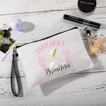 Personalized Golf 19th Hole Name Makeup Bag with Wristband Golf Accessories Gift for Women Golfer