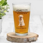 Personalisierter LIFE WOULD BE BORING WITHOUT ME Bierbecher mit 1-4 Haustierfotos Namen 470 ml Geburtstag Oktoberfest Geschenk für Tierliebhaber