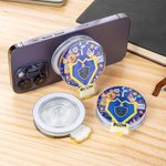 Personalised Acrylic Discipline Bulb Design Airbag Magsafe Phone Grip Stand Holder with Text School Badge Birthday Gift for University Student