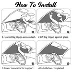 Personligt 1-3 djurporträtt strandstil bil vindruta solskydd med namn auto tillbehör resor födelsedagspresent för katt hund husdjursälskare