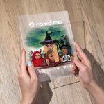 Gepersonaliseerd Heks Vampier Vleermuis LED Nachtlampje met 7 Kleuren Licht Houten Basis Home Decor Halloween Cadeau voor Familie