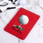 Personalized Multi-Colour Golf Scoring Card Holder with Name Birthday Gift for Golf Lovers