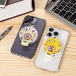 Personalised Acrylic Discipline Bulb Design Airbag Magsafe Phone Grip Stand Holder with Text School Badge Birthday Gift for University Student