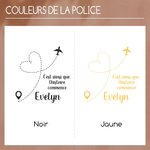 Porte-Passeport ou Étiquette de Bagage Personnalisé avec Nom et Texte Accessoire de Vacances en Cuir Cadeau Anniversaire pour Amoureux de Voyage