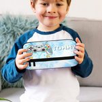 Personalized Tie-dye Effect Gamepad Gaming Elements Large Pencil Case Pouch with Name School Supplies Birthday Back to School Gift for Kids