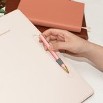 Personalized Multicolour Portable A4 Clipboard with Initial Name and Pen Holder School Essentials Back to School Teacher's Day Gift for Teacher