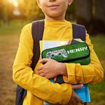 Personalized Tie-dye Effect Gamepad Gaming Elements Large Pencil Case Pouch with Name School Supplies Birthday Back to School Gift for Kids