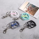 Personalisierte Multicolor Mountainbike Pedal Keychain mit Namen Geburtstag Radfahren Geschenk für Radfahrer