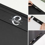 Personalized Multicolour Portable A4 Clipboard with Initial Name and Pen Holder School Essentials Back to School Teacher's Day Gift for Teacher