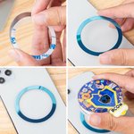 Personalised Acrylic Discipline Bulb Design Airbag Magsafe Phone Grip Stand Holder with Text School Badge Birthday Gift for University Student