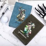 Personalized Multi-Colour Golf Scoring Card Holder with Name Birthday Gift for Golf Lovers