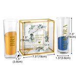 Set d'Accessoires de Sable Personnalisé avec Noms et Date pour Cérémonie de Mariage Cadeau pour Couple Marié Mariée