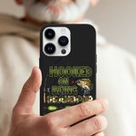 Personalized Hooked On Being Papa Fishing Theme Slim Phone Case Protective Cover for iPhone with Names Birthday Grandparents' Day for Dad Grandpa