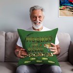 Personalized Hooked On Being Papa Fishing Theme Throw Pillow Cover with Names Camouflage Home Decor Birthday Grandparents' Day for Dad Grandpa