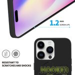 Personalized Hooked On Being Papa Fishing Theme Slim Phone Case Protective Cover for iPhone with Names Birthday Grandparents' Day for Dad Grandpa