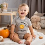 Personalized Cutest Coolest Sweetest Pumpkin In The Patch 100% Cotton Baby Bodysuit with Name Baby Shower Halloween Gift for Newborns