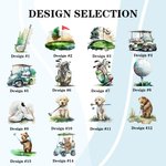 Personalized Multi-Colour Golf Scoring Card Holder with Name Birthday Gift for Golf Lovers