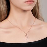 Personalized Dog Cat Paw Wing Necklace with 1-12 Names Birthday Jewellery Gift for Women