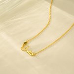Personalizada árabe nombre colgante collar con piedra de nacimiento minimalista nombre de la placa de joyería cumpleaños islámico regalo para las muje