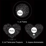 Bracelet de Trèfle à Guatre Feuilles Personnalisé avec Projection de Photo en 100 Langues Je T'aime Cadeau Commémoratif pour Elle Femmes