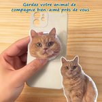 Console de Téléphone Personnalisé avec Portrait d'Animal de Compagnie Accessoire de Téléphone Portable Cadeau Anniversaire pour Amoureux des Animaux