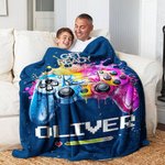 Manta suave personalizada con tinta de color 