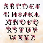 Personalized Minimalist Dainty Bow Initial Necklace Anniversary Birthday Jewellery Gift for Women