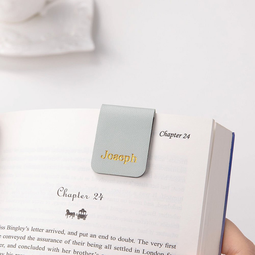 Marque-page Magnétique En Cuir Personnalisable - Gravure Laser, Cadeau Élégant Pour Lecteurs Et Amoureux Des Livres