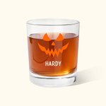 Personalized Jack-O'-Lantern 10oz Whisky Glasses with Name Birthday Halloween Grandparents Day Gift for Family Friends