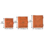 Personalized Retro Cocktail Recipe Leather Notebook with Engraved Name 70 Sheets Birthday Mixology Gift for Cocktail Lover Bartender