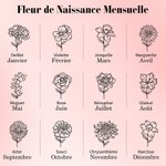 Couverture de Cahier A5 en Cuir Personnalisée avec Nom et Fleur de Naissance Gravés Cadeau Anniversaire pour Artiste Peintre