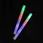 Set de 10 Bâtons Lumineux LED Personnalisés avec Texte Accessoire en Mousse Cadeau Mariage Club Musical pour Couple Amoureux de Concert