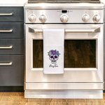 Serviette Gaufrée 100% Coton Personnalisée avec Nom Style Calavera Accessoire de Cuisine Cadeau Halloween Jour des Morts Mexique pour Famille Amis