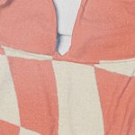 Personalised Multicolor Checkerboard Soft Quick Dry Hooded Beach Towel with Name Summer Vacation Travel Essentials Gift for Kids Family