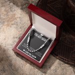 Collier cubain personnalisé avec 2 noms Cadeau d'anniversaire pour homme