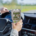 Personalisierte Hooked On Being Papa 30oz Tumbler mit 1-16 Namen Großelterntag Vatertag Geschenk für Opa Papa