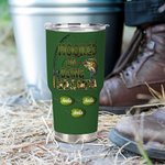 Personalisierte Hooked On Being Papa 30oz Tumbler mit 1-16 Namen Großelterntag Vatertag Geschenk für Opa Papa