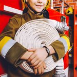 Personalised Thin Red Line Adjustable Handmade Braided Rope Bracelet with 3D Printing Badge Number Birthday Thank You Gift for Firefighter