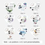 Décapsuleur Magnétique Personnalisé avec Nom en Forme de Coeur Ensemble de 10 Pièces Cadeau d'Anniversaire Fête Mariage Souvenirs pour les Invités