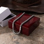 Collier cubain personnalisé avec 2 noms Cadeau d'anniversaire pour homme